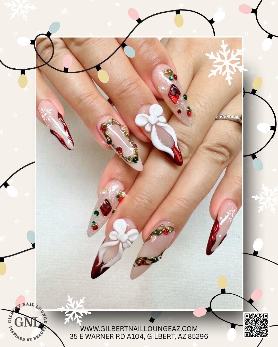 Christmas Nails at Gilbert Nail Lounge